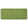 thumbnail image 1 of Olive Green Kitchen Mat, Grunge Geometric Pattern Square Shape Diagonal Abstract Rhombus, Plush Decorative Kitchen Mat with Non Slip Backing, 47" X 19", Olive Green Coconut, by Ambesonne, 1 of 1