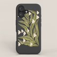 Olive Green Leaf and Cream Heart Blossom Tough Case for Apple iPhone ...