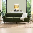 thumbnail image 1 of Olive Green Performance Velvet 3-Seater / Sturdy Plywood Frame for Strength, 1 of 6