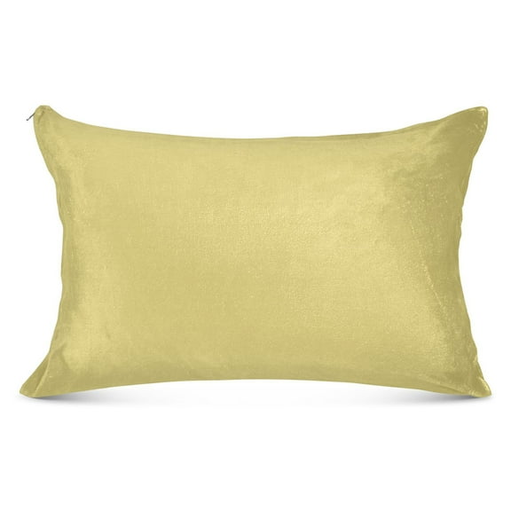 Olive Green Plush Pillow Cases King Size Ultra Soft Warm Pillowcases with Zipper 20"x40"