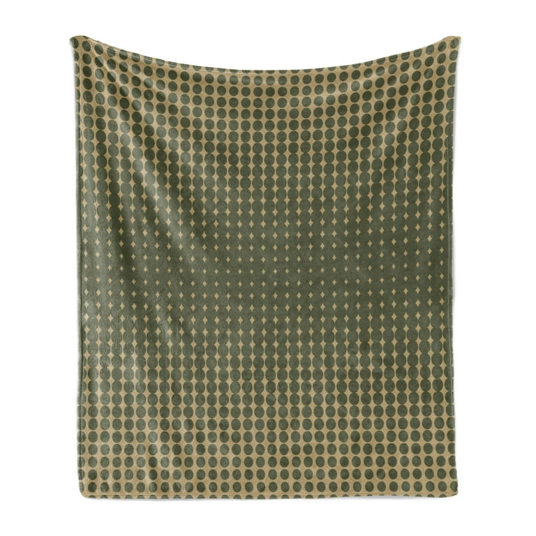 Olive throw rug top