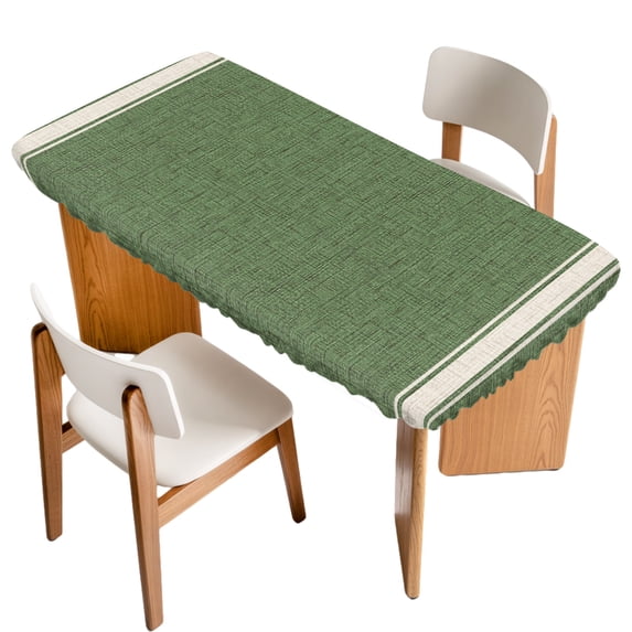 Foot Stripes Olive Green Stripes Table Cloths for 3 Foot Rectangle Tables, Farmhouse ...