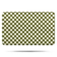 thumbnail image 1 of Olive Green and White Checkerboard Pattern Bathroom Rugs Mat,Non Slip Microfiber Bathroom Rug,Rubber Backing,Soft Bathroom Mats for Bathroom Floor,Tub and Shower,17x27in(43x68cm), 1 of 5