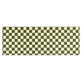 thumbnail image 1 of Olive Green and White Checkerboard Pattern Kitchen Rug Mat,Kitchen Runner Rugs Non Skid Washable,Decorative Kitchen Floor Mats for Kitchen,Sink,Laundry,17"X47", 1 of 5