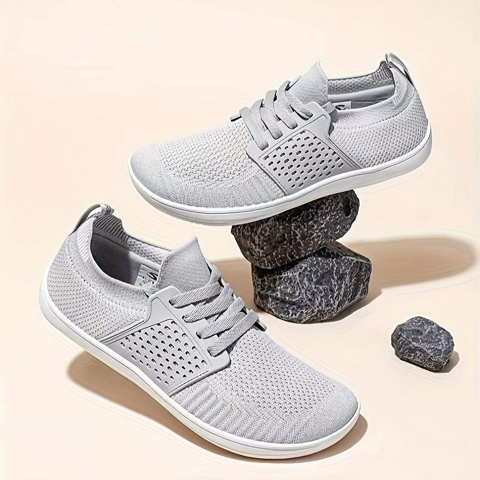 Olive HOBIBEAR ComfyFit Wide Toe Walking Shoes Breathable NonSlip