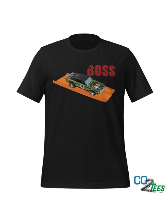 Olive Hot Wheels Boss Hoss Redline Spoiler T-shirt