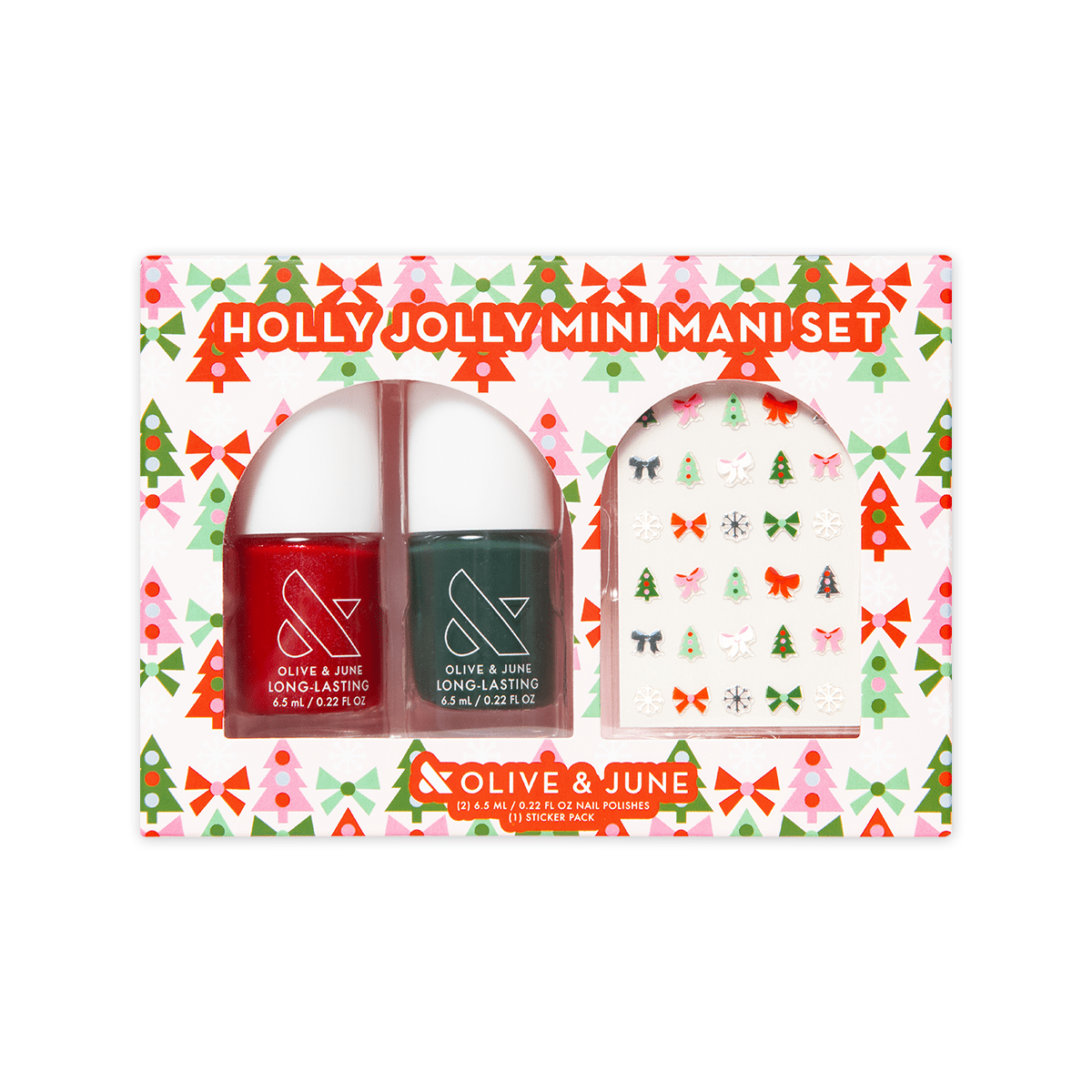 Olive & June Holly Jolly Mini Mani Set