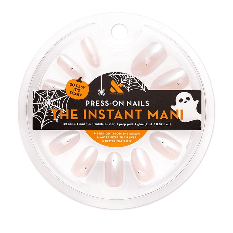 Olive & June Instant Mani Medium Oval Press-on Nails, Iridescent