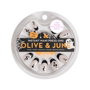 Olive & June Instant Mani Medium Oval Press-on Nails, Snake Iridescent French, 42 Pieces