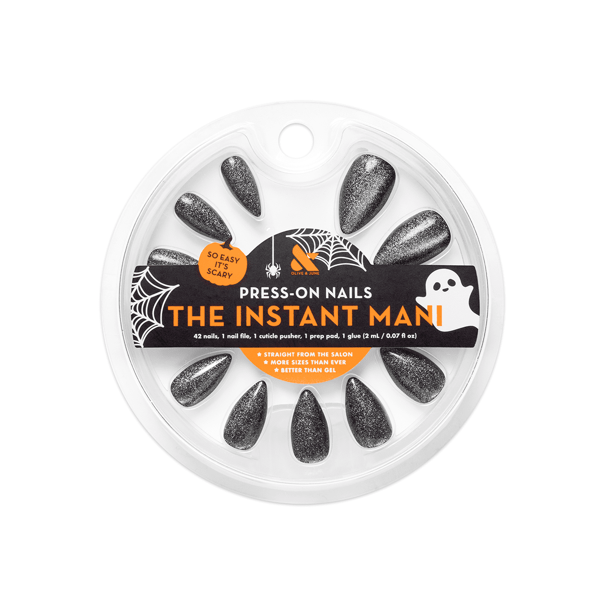 Olive & June Instant Mani Medium Stiletto Press-On Nails, Velvet