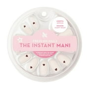 Olive & June Press-on Artificial Nails, Oval Medium, Vampy Heart, White, 42 Count