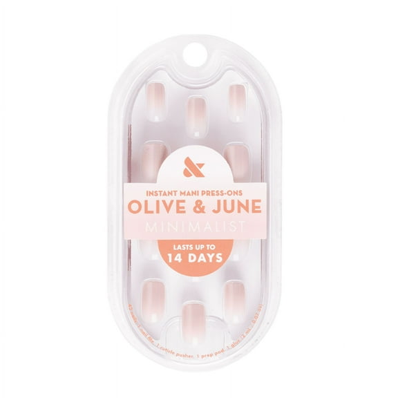 Olive & June Instant Mani Minimalist Short Squoval Press-on Nails, Cdj Syrup Gradient, 42 Pieces