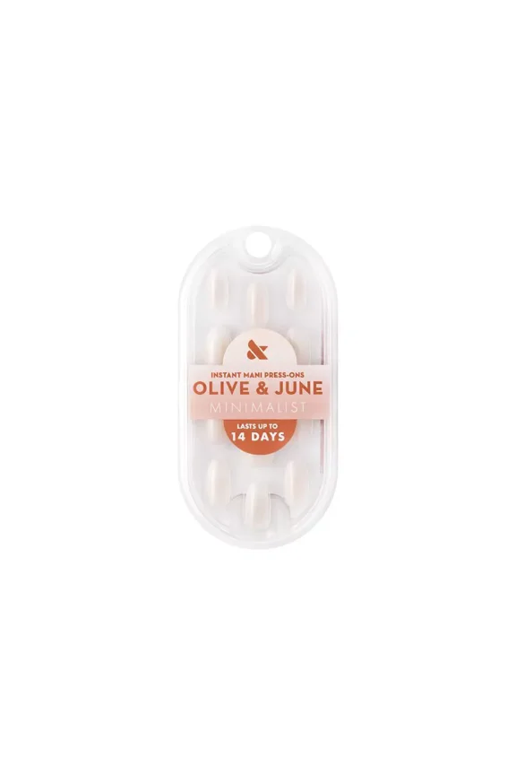 Instant Mani Press-On Nails, Pure White Syrup