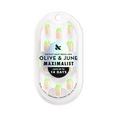 thumbnail image 1 of Olive & June Instant Mani Maximalist Short Round Press-On Nails, Lime Chrome French, 42 Pieces, 1 of 9