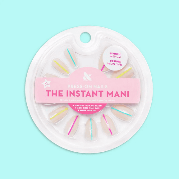 Olive and June - Neon Lines Glue Press-Ons