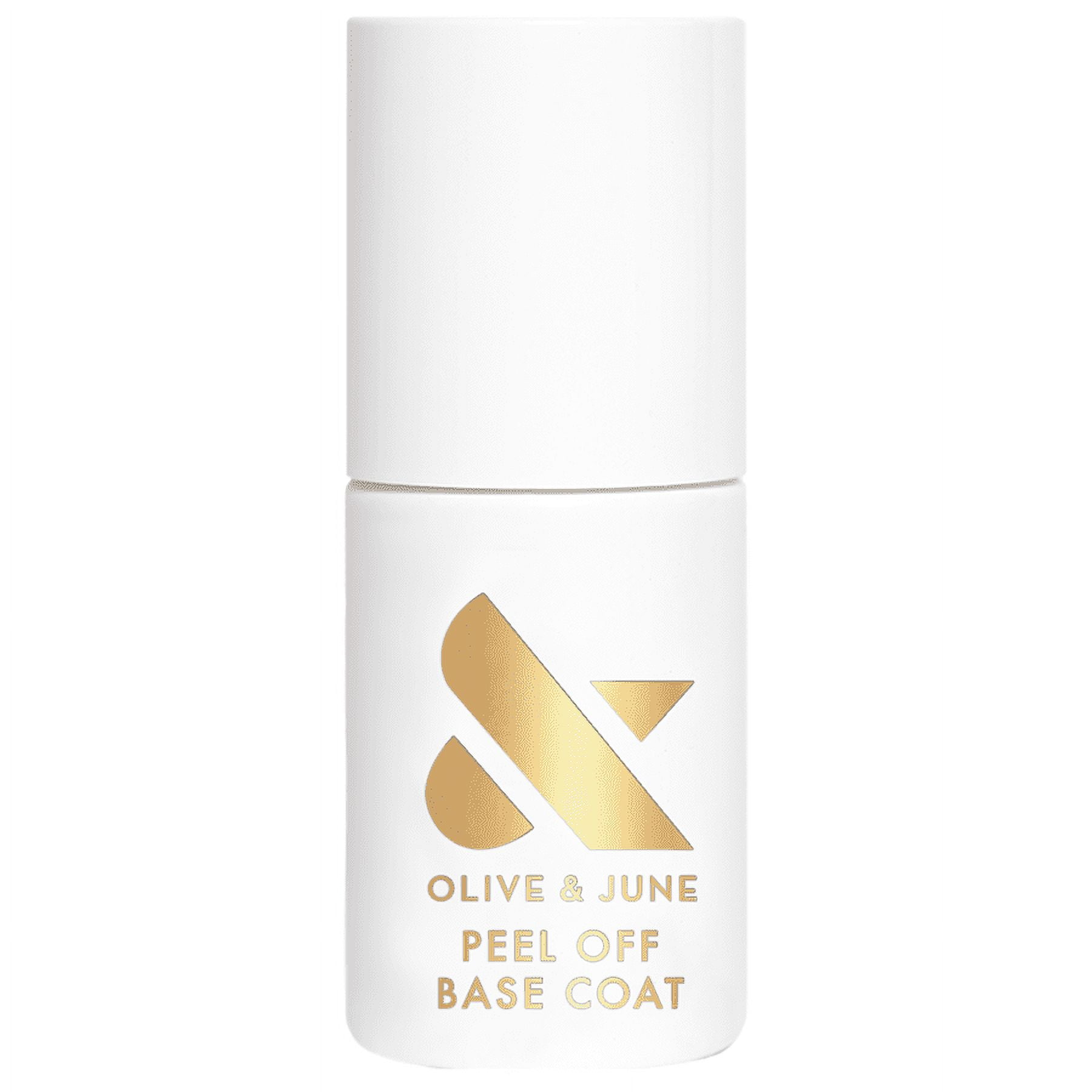 Olive & June Hydrating Peel-off Base Coat, Clear, 0.46 fl oz Bottle