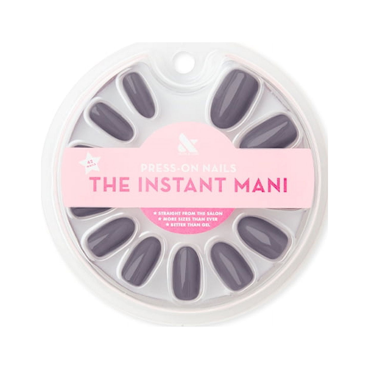 Olive & June Press-on Artificial Nails, Oval Medium, 100% Chance, Blue, 42 Count