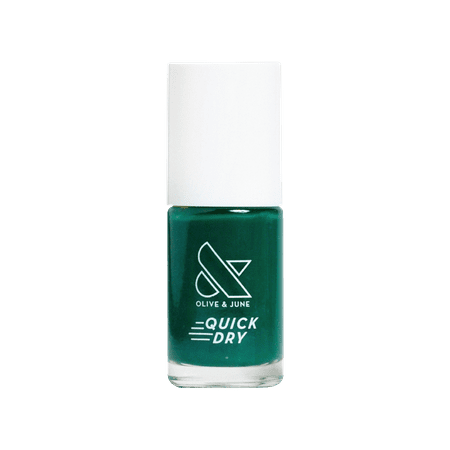 Olive & June Quick Drying Nail Polish, Fiddlefig, Deep Green, 0.3 fl oz