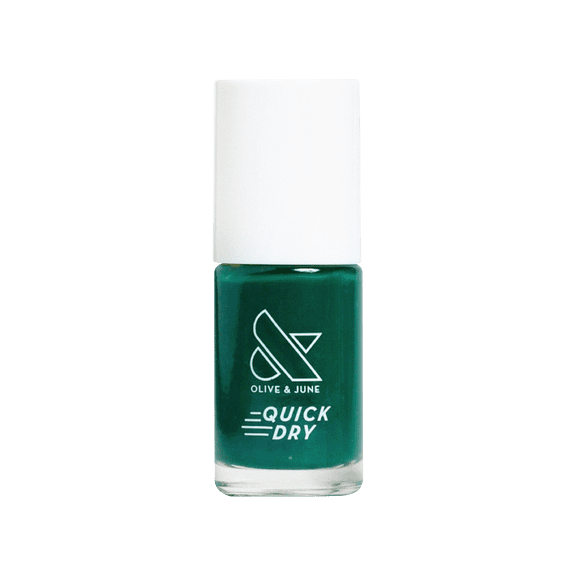 Olive & June Quick Drying Nail Polish, Fiddlefig, Deep Green, 0.3 fl oz