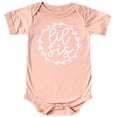 thumbnail image 1 of Olive Loves Apple Big Sis Lil Sis T-Shirts and Bodysuits for Baby and Toddler Girls Sibling Outfits White on Peach Bodysuit 12 Months, 1 of 2