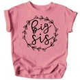 thumbnail image 1 of Olive Loves Apple Big Sis T-Shirts and Bodysuits for Baby and Toddler Girls Sibling Outfits Mauve Shirt, 1 of 2