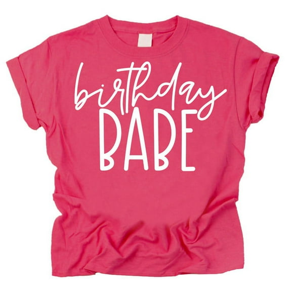 Olive Loves Apple Birthday Babe All Ages Birthday Shirt for Girls Vintage Hot Pink Shirt 3T