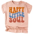 thumbnail image 1 of Olive Loves Apple Happy Little Soul Retro T Shirts for Kid Girls Peach Shirt Youth Medium, 1 of 1