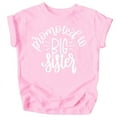 thumbnail image 1 of Olive Loves Apple Promoted to Big Sister Colorful Announcement T-Shirt for Baby and Toddler Girls Sibling Outfits Pink Shirt, 1 of 2
