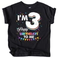 thumbnail image 1 of Olive Loves Apple Third Birthday I'm 3 Happy Birthday to Me T-Shirts for Girls and Boys Black Shirt 4T, 1 of 2