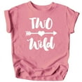 thumbnail image 1 of Olive Loves Apple Two Wild 2nd Birthday Girls Shirt for Toddler Girls Second Birthday Outfit White on Mauve Shirt 4T, 1 of 2