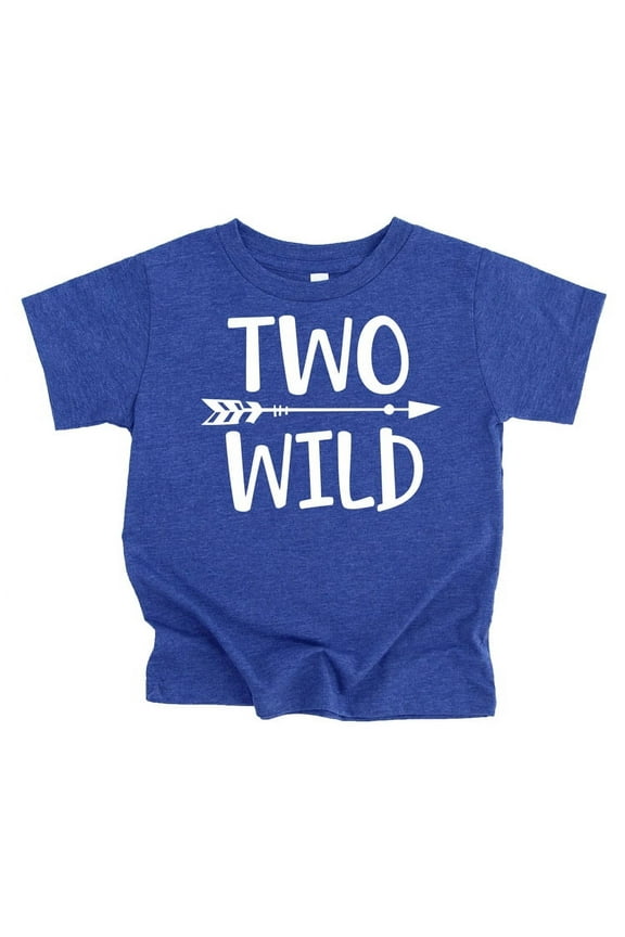 Two Wild Arrow Boys 2nd Birthday Shirt for Toddler Boys Picture Perfect Outfit Vintage Royal Shirt 4T