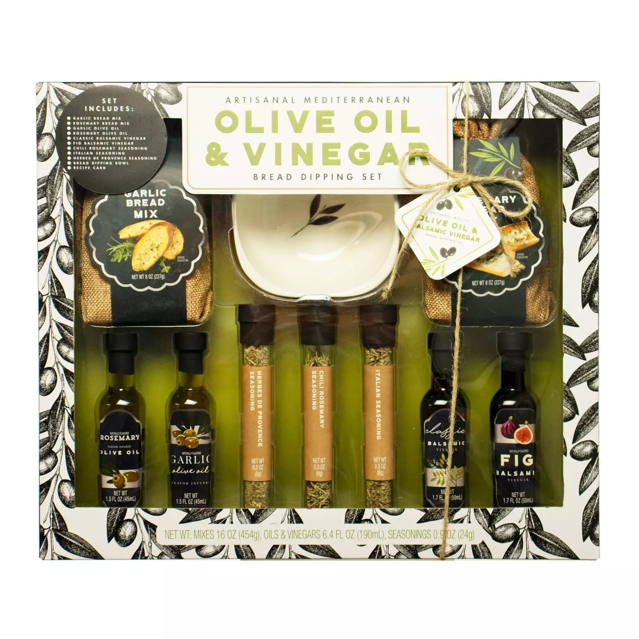 Olive Oil & Balsamic Vinegar Bread Dipping Gift Set