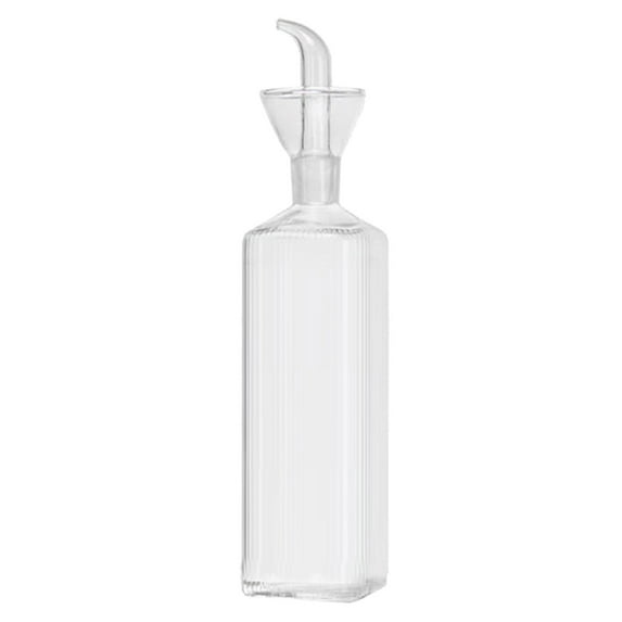 Olive Oil Dispenser Bottle Borosilicate Glass - Non Drip Oil Dispenser for Kitchen, Leak Proof Vinegar Drizzler Cruet, Easy Clean, Modern(L)Harlik