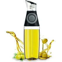 17oz/500ml Olive Oil Dispenser Bottle for Kitchen with Measurement Scale Cooking Oil and Vinegar Soy Sauce Bottling Clear Glass Oil Bottles Oil Pot Oil Container for Kitchen Gadgets