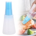 thumbnail image 1 of Olive Oil Dispenser Bottle With Silicone Brush Transparent Bottle Non Stick Basting Brush For Barbecue Cooking (E, 12*5*5cm), 1 of 8