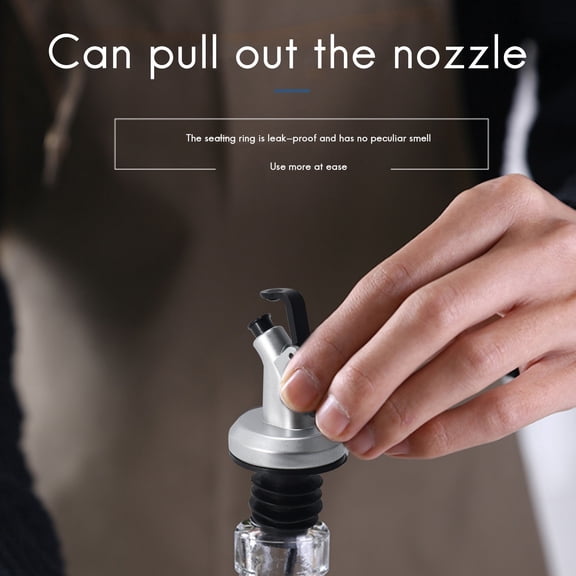 Olive Oil Leakproof Spouts Wine Dispenser Pourer Kitchen Tools Bottle Sealing Nozzle for Cocktails, Parties 10 Pieces