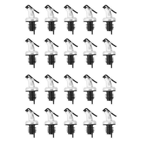 Olive Oil Leakproof Spouts Wine Dispenser Pourer Kitchen Tools Bottle Sealing Nozzle for Cocktails, Parties 20 Pieces