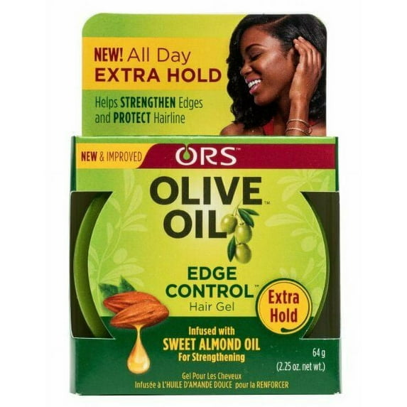 Olive Oil Organic Root Stimulators Edge Control Hair Gel, 2.25oz, 8-Pack