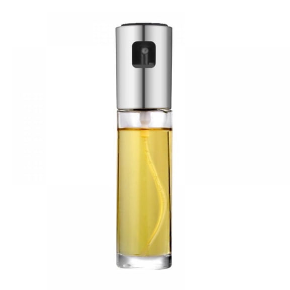 Olive Oil Sprayer for Cooking - 100ml Glass Oil Dispenser Bottle Spray Mister - Refillable Food Grade Oil Vinegar Spritzer Spray Bottles for Kitchen, Air Fryer, Salad, Baking, Grilling, Frying