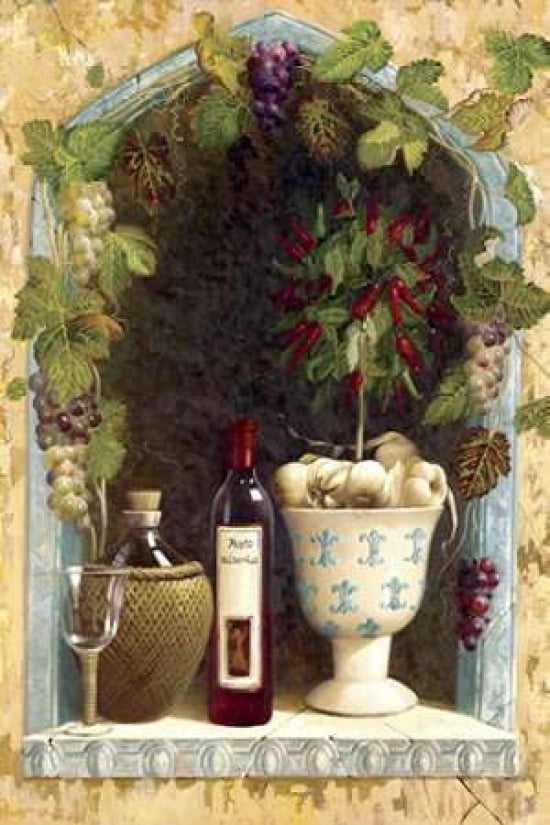 Olive Oil and Wine Arch I Canvas Art - Welby (12 x 18)