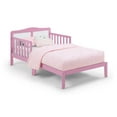 thumbnail image 1 of Olive & Opie Birdie Toddler Bed, Dark Pink/White Finish, 1 of 6