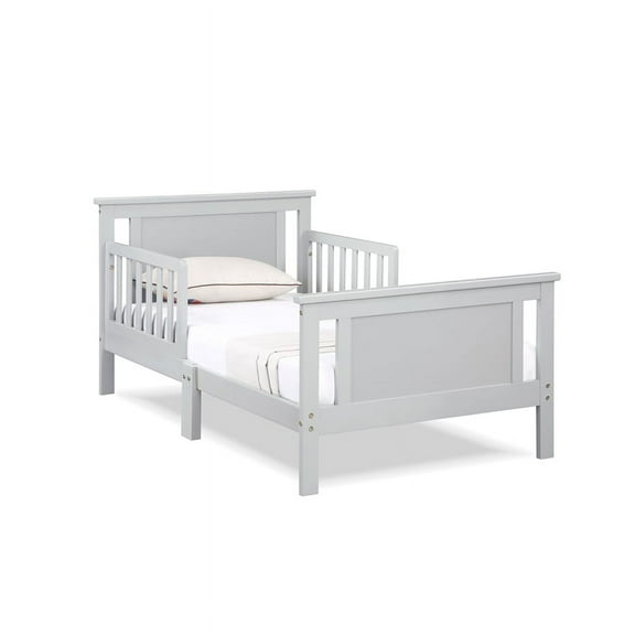 Olive & Opie Connelly Reversible Panel Toddler Bed in Gray/Rockport Gray