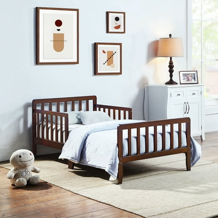 Olive & Opie Jax Toddler Bed, Walnut Finish