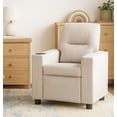 thumbnail image 1 of Olive & Opie Oakley Kids/Toddler Recliner Chair - Push Back Lounge Sofa for Boys & Girls Age 3+, Greige, 1 of 8