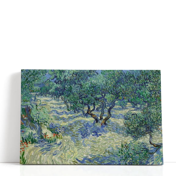 Olive Orchard, 1889 - Wrapped Canvas Print Wall Art | 60" W x 40" H