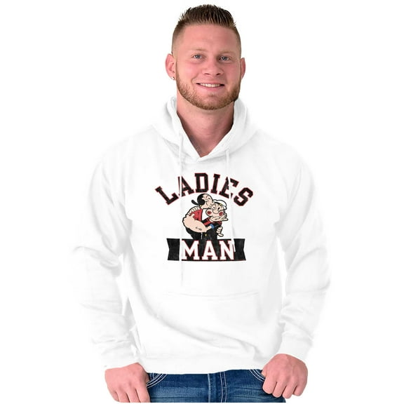 Olive Oyl And Popeye Kiss Ladies Man Hoodie Hooded Sweatshirt Men Brisco Brands M