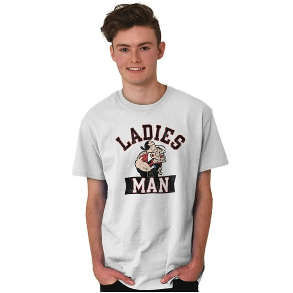 Olive Oyl And Popeye Kiss Ladies Man Men's Graphic T Shirt Tees Brisco Brands M