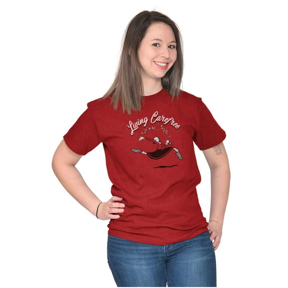 Olive Oyl Living Carefree Cute Popeye Women Plus Size Graphic Tee Tees Brisco Brands 3X