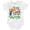 thumbnail image 1 of Olive Oyl St Paddys Day Lucky Cutie Bodysuit Jumper Girls Infant Baby Brisco Brands 12M, 1 of 7