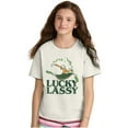 thumbnail image 1 of Olive Oyl St Paddys Lucky Lassy Girls Kids T Shirt Tees Teen Brisco Brands XS, 1 of 5